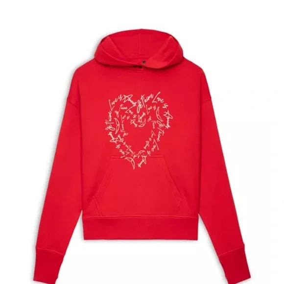Zadig & Voltaire Mia Heart Hoodie ❤️ Sold Out Valentine’s Sweater Rare - Picture 1 of 7